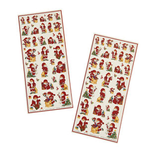 Stickers, Pobra santas - 28CM, 2/BAG