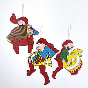 Wooden Bramming pixy, to hang - 40CM, 3 ASS.