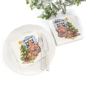 3-layers napkins w. Pobra baby pixies - 16X16CM, 20/PAC