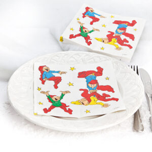 3-layers napkins w. Bramming pixies - 16X16CM, 20/PAC