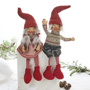 Santa, fabric, boy/girl - 58CM, 2 ASS.