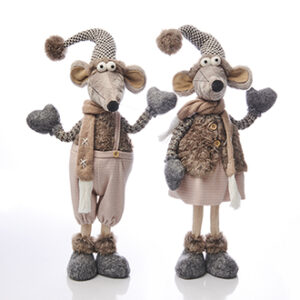 Mouse, fabric - 60CM, 2 ASS.