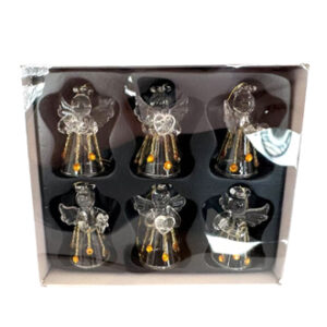 Angels, glass, to hang - 4CM, 6/BOX