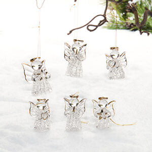 Angels, glass, to hang - 4CM, 6/BOX