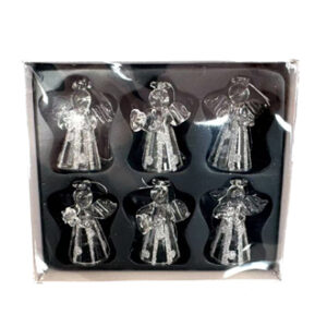 Angels, glass, to hang - 4CM, 6/BOX