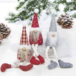 Pixy, fabric, w. hanging legs - 20CM, 3 ASS.