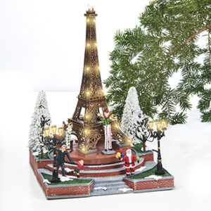 Tower, rotating, w. light & music (220V) - 38X26CM