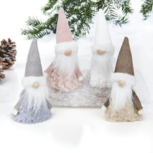 Pixy, fabric w. fake fur - 12CM, 4 ASS.