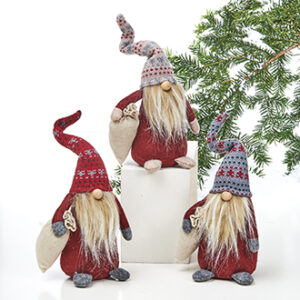 Gnome, wired hat - 28CM, 3 ASS.