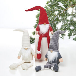 Pixy, felt, w. long legs f. edge - 40CM, 3 ASS.