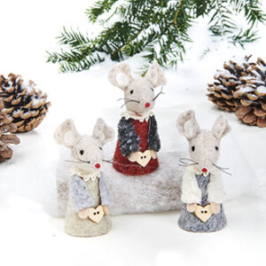 Mouse, fabric - 8CM, 3 ASS.