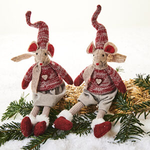 Mouse, fabric, for edge - 24CM, 2 ASS.