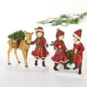 Children, poly, deer - 12CM, 2 ASS.