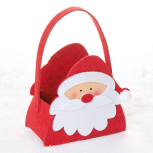 Bag, felt, santa - 12X12CM