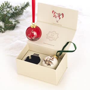 Juel&Brandt, Porcelain hanging, Ø6CM, 2 designs/box