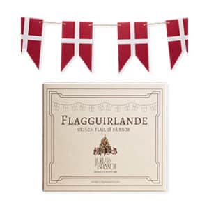 Juel&Brandt, Dannebrog garland, 150gr, 18 flags