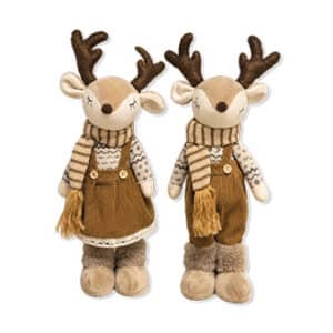 Moose,fabric, standing, 42X12CM