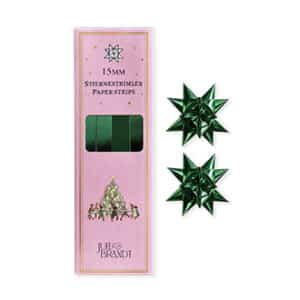 Star shreds, metallic green, 15mmx45cm -32/bag