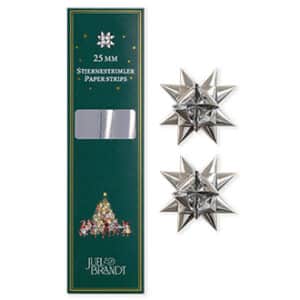 Star shreds, metallic silver, 25mmx86cm -32/bag