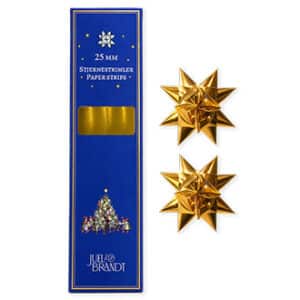 Star shreds, metallic gold, 25mmx86cm -32/bag