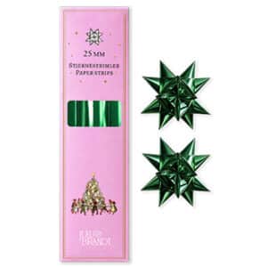 Star shreds, metallic green, 25mmx86cm -32/bag