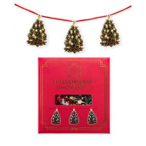 2 meter paper garland w. 8 christmas tree