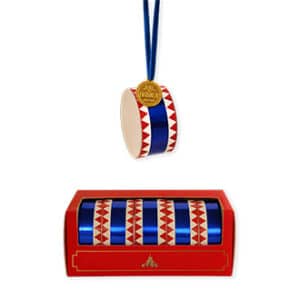 Paper drumms/hangings w. blue string, 5/box
