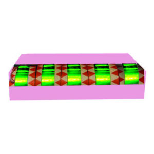 Paper drumms/hangings w. green string , 5/box