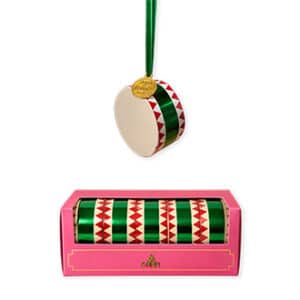 Paper drumms/hangings w. green string , 5/box