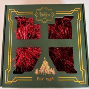 Tinsel garland, red, 2M, Ø:10cm