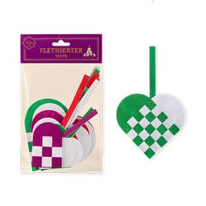 Braided hearts, 7,5/9 & 12cm, with silver, 10/bag