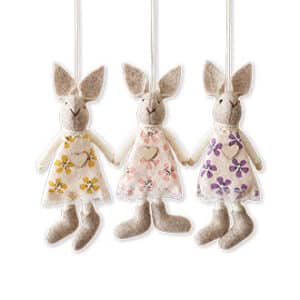 Easter bunny, to hang , 12CM, 3 ASS.