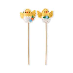 Easter chicken w. stick, 33CM, 2 ASS.