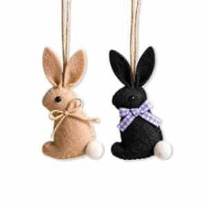 Easter bunny, felt, to hang, 10CM, 2 ASS.