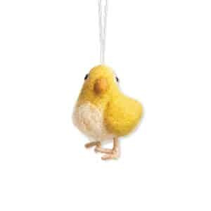Easter chicken, wool, standing, 5CM.