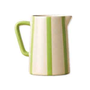 Vase ceramic, stripes, 13CM.