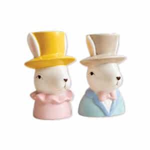 Easter bunny, vase, ceramic, 12CM. 2 ASS.