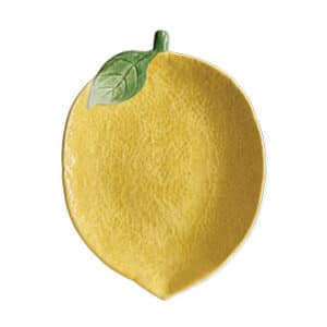 Dish / plate, lemon, ceramic, 23CM